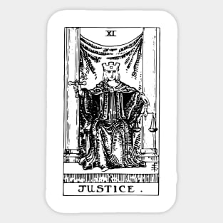 Tarot Card - Justice Sticker